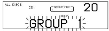 SONY CDP-CX250 - Putting discs into groups - 1
