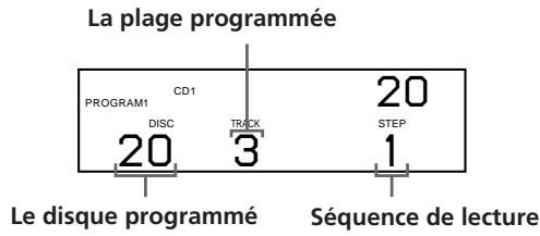 SONY CDP-CX250 - Création d'un programme sur le lecteur - 4