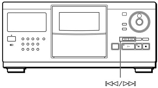 SONY CDP-CX250 - Locating a Specific Track or a Point in a Track - 1