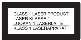 SONY DVP-LS785V - WARNING - 1