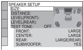 SONY DVP-LS785V - (SPEAKER SETUP) - 1