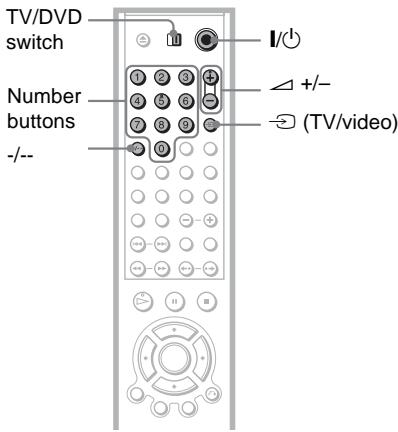 SONY DVP-LS785V - Controlling TVs with the remote - 1