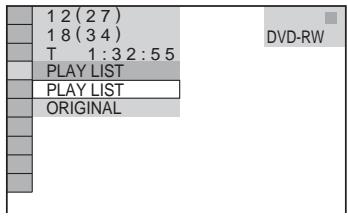 SONY DVP-LS785V - Selecting "ORIGINAL" or "PLAY LIST" on a DVD-RW DVD-RW - 2
