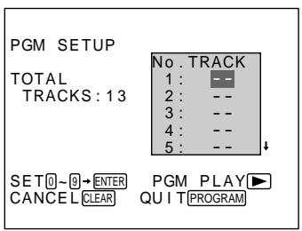 SONY PBD-V30 - Press PROGRAM. - 1