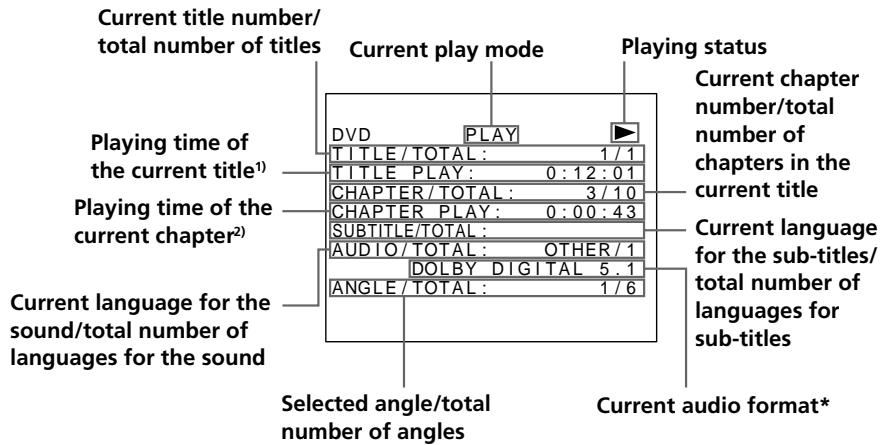 SONY PBD-V30 - Using the on-screen display - 3