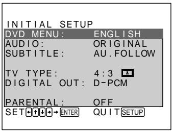 SONY PBD-V30 - Basic settings (INITIAL SETUP) - 2