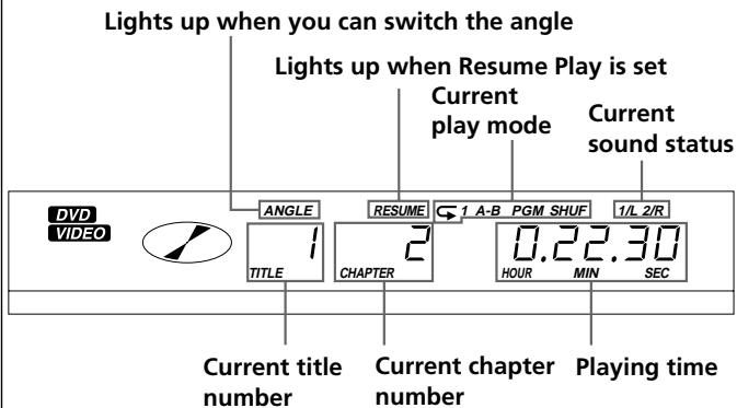 SONY PBD-V30 - Using the front panel display - 1