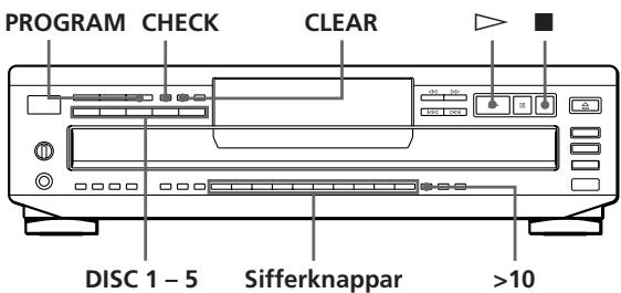 SONY CDP-CE405 - Skapa egna program (Programmerad uppspelning) - 1