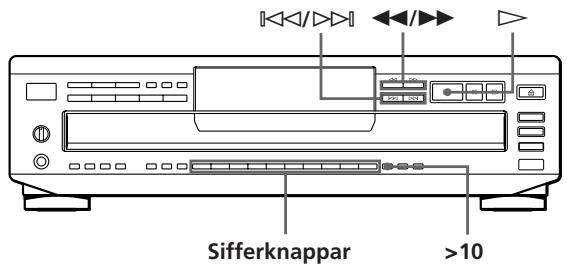 SONY CDP-CE405 - Hitta ett bestämt spår eller en bestämnd punkti ett spår - 1