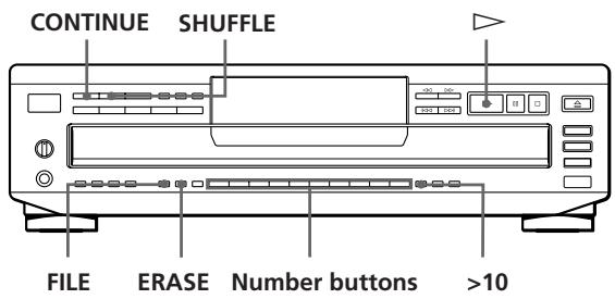 SONY CDP-CE405 - Storing Specific Tracks (Delete Bank) - 1