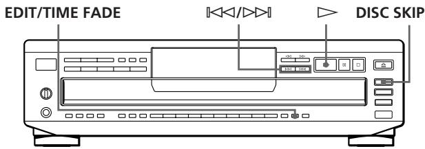 SONY CDP-CE405 - Spela in en CD-skiva genom att ange bandlängd (tidsredigering) - 1