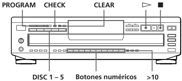 SONY CDP-CE405 - Creación de un programa propio (Reproducción de programa) - 1