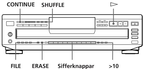 SONY CDP-CE405 - Spara enstaka spår (raderingsminnet, Delete Bank) - 1