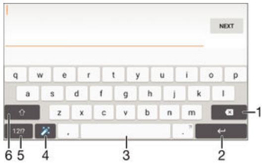 SONY XPERIA M5 - Bildschirmtastatur - 1