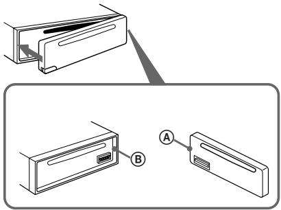 SONY CDX-C580RW - Fijación del panel frontal - 1