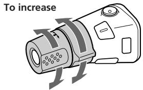 SONY CDX-C580RW - Changing the operative direction - 1