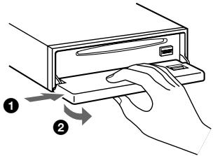 SONY CDX-C6850R - Extracción del panel frontal - 1