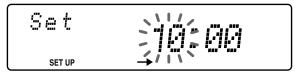SONY CDX-C6850R - Example: To set the clock to 10:08 - 4