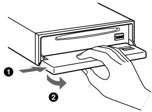 SONY CDX-C6850R - Detaching the front panel - 1