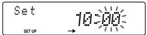 SONY CDX-C6850R - Example: To set the clock to 10:08 - 5