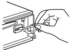 SONY CDX-C6850R - Cleaning the connectors - 1