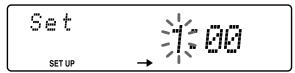 SONY CDX-C6850R - Example: To set the clock to 10:08 - 2