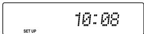 SONY CDX-C6850R - Example: To set the clock to 10:08 - 8