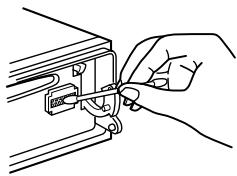 SONY CDX-C780R - Rengöra anslutningarna - 1