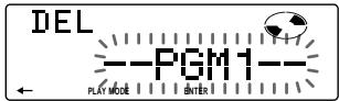 SONY CDX-C780R - Erasing an entire programme - 2