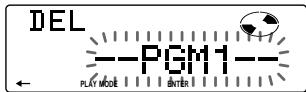 SONY CDX-C780R - Erasing an entire programme - 2