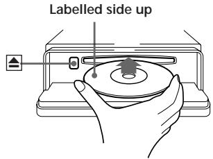 SONY CDX-C780R - Press OPEN and insert the CD. - 1