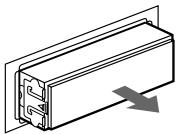 SONY CDX-C780R - Dismounting the unit - 5