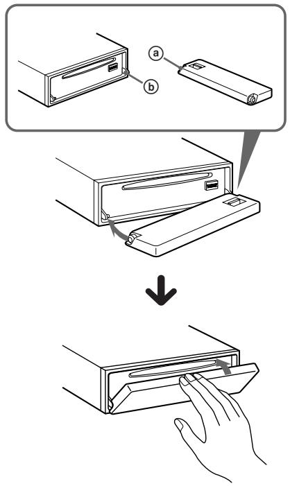 SONY CDX-C780R - Attaching the front panel - 1