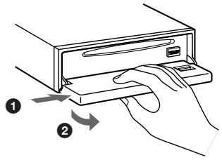 SONY CDX-C780R - Detaching the front panel - 1