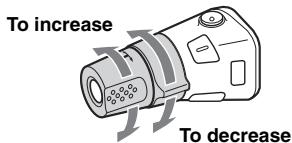 SONY CDX-GT517EE - Changing the operative direction - 1