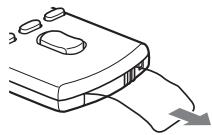 SONY CDX-GT517EE - Preparing the card remote commander - 1