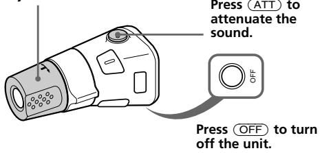 SONY XR-4880 - Rotate the VOL control to adjust the volume. - 1