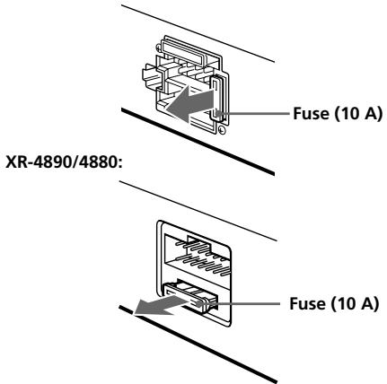 SONY XR-4880 - Fuse replacement - 1