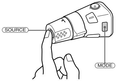 SONY XR-C453RDS - Ha lenyomja a gombokat (SOURCE és MODE gombok) - 1