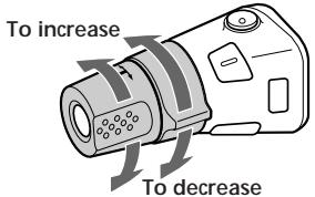 SONY XR-C453RDS - Changing the operative direction - 1