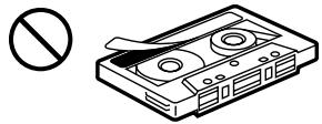 SONY XR-C8220R - Cuidados de los cassettes - 2