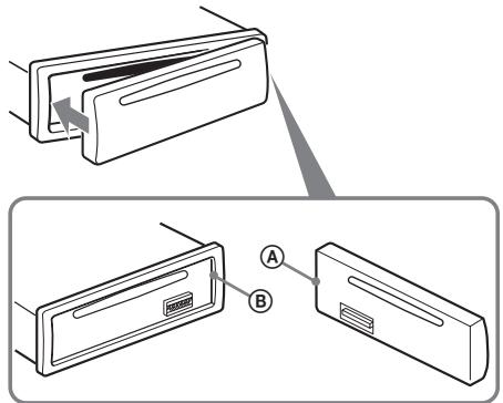 SONY CDX-A250 - Attaching the front panel - 1