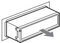 SONY CDX-A250 - Rimuovere l'apparecchio. - 3