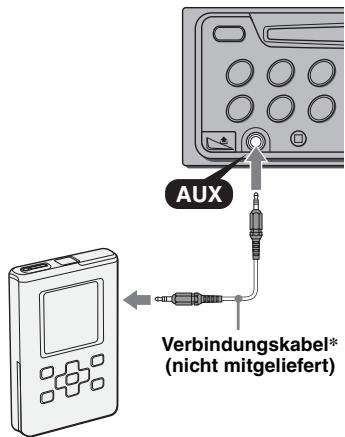 SONY CDX-A250 - Anschlieben eines tragbaren Audiogeräts - 1