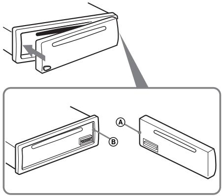 SONY CDX-S2000 - Installazione del pannello anteriore - 1