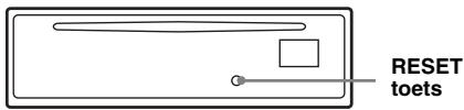 SONY MEX-BT5000 - Het systeem opnieuw instellen - 1