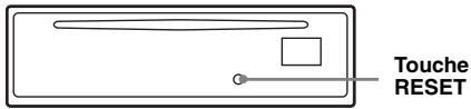 SONY MEX-BT5000 - Réinitialisation de l'appareil - 1