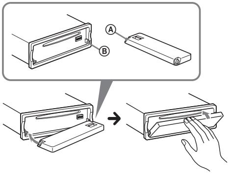 SONY MEX-BT5000 - Attaching the front panel - 1