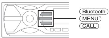 SONY MEX-BT5000 - When receiving a call, press CALL, MENU or Bluetooth. - 1