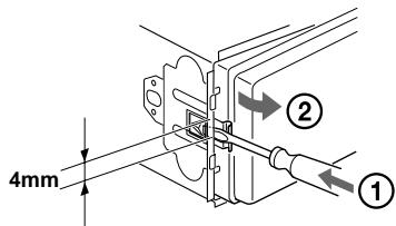 SONY XR-L500V - Remove the unit - 1